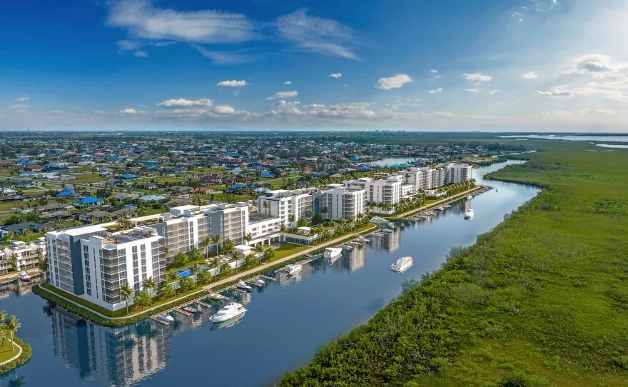 Rendering of the Seven Islands waterfront development in Northwest Cape Coral